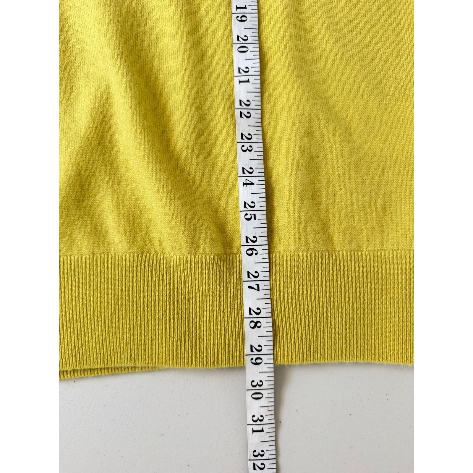 Nwot Asher Golf Mens Sero Cashmere Wool Blend Hoodie Yellow Citron Size M — image 8 of 8